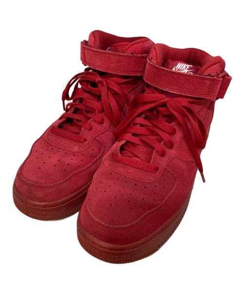 NIKE（ナイキ）NIKE (ナイキ) AIR FORCE 1 MID 07 レッド サイズ:27の古着・服飾アイテム