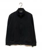 giab's ARCHIVIOジャブス アルキヴィオ）の古着「PUCCINOプッチーノ スタンダードジャージスタンドカラーダブルジップブルゾン」｜ブラック