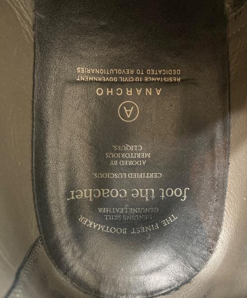 foot the coacher（フットザコーチャー）foot the coacher (フットザコーチャー) プレーントゥシューズ ブラック サイズ:10の古着・服飾アイテム