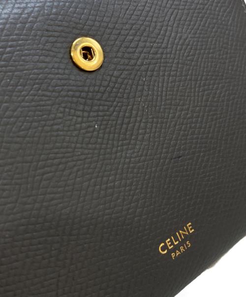 CELINE（セリーヌ）CELINE (セリーヌ) Medium Strap Wallet グレーの古着・服飾アイテム