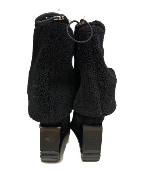 YELLO（イエロ）YELLO (イエロー) ESPONJOSO SHORT BOOTS ブラック サイズ:サイズ表記なしの古着・服飾アイテム