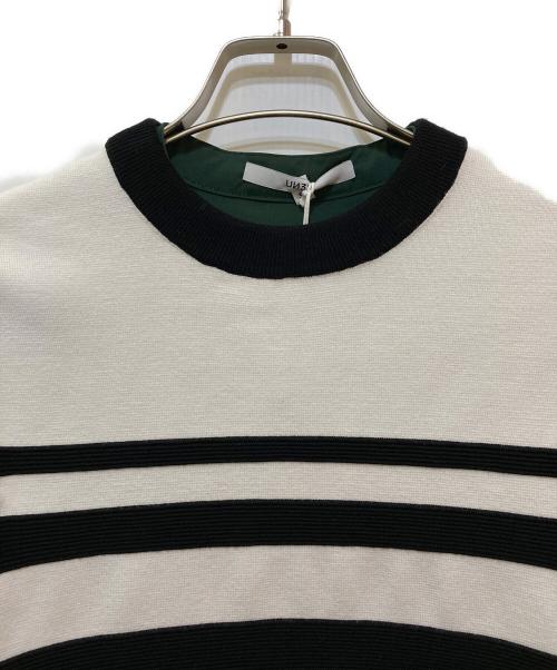 UN3D.（アンスリード）UN3D. (アンスリード) ベストレイヤードバンドカラーシャツ グリーン サイズ:36の古着・服飾アイテム