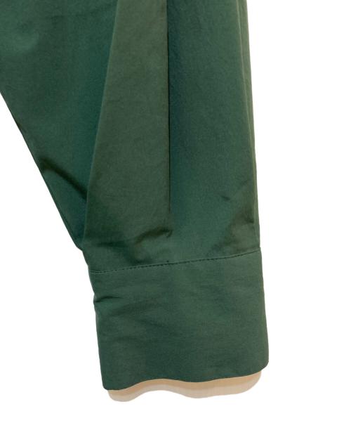 UN3D.（アンスリード）UN3D. (アンスリード) ベストレイヤードバンドカラーシャツ グリーン サイズ:36の古着・服飾アイテム