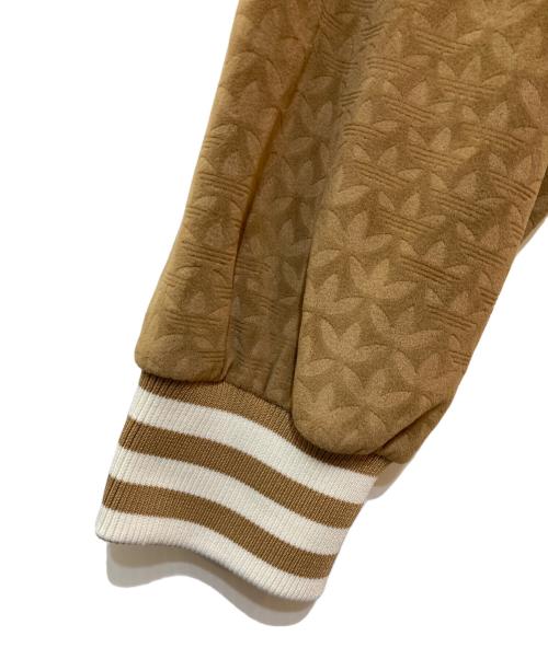 adidas（アディダス）adidas (アディダス) ファンネルネック ベロアトップ ブラウン サイズ:Mの古着・服飾アイテム