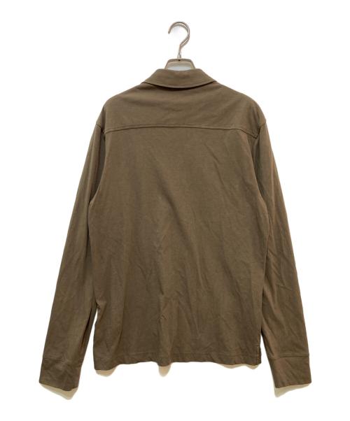 JAMES PERSE（ジェームスパース）JAMES PERSE (ジェームスパース) コットンジャージー ロングスリーブシャツ ブラウン サイズ:1の古着・服飾アイテム