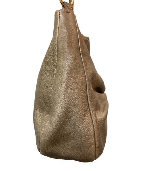 Ferragamo（フェラガモ）Ferragamo (フェラガモ) ヴァラリボントートバッグ ベージュの古着・服飾アイテム