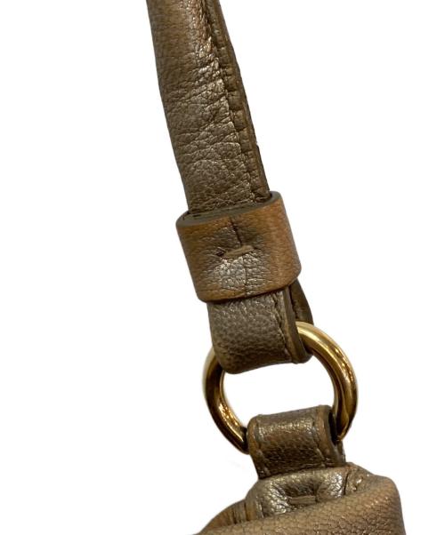 Ferragamo（フェラガモ）Ferragamo (フェラガモ) ヴァラリボントートバッグ ベージュの古着・服飾アイテム