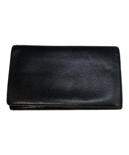 CHANEL（シャネル）CHANEL (シャネル) ココマーク長財布 ブラックの古着・服飾アイテム