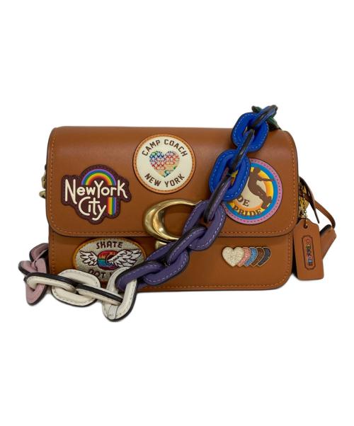 COACH（コーチ）COACH (コーチ) ストゥディオショルダーバッグ 19 ウィズパッチ ブラウンの古着・服飾アイテム