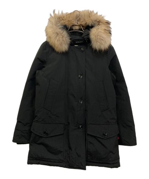 WOOLRICH（ウールリッチ）WOOLRICH (ウールリッチ) フーデットダウンファーコート ブラック サイズ:Mの古着・服飾アイテム