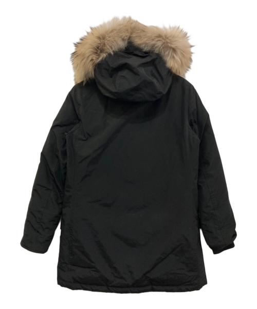 WOOLRICH（ウールリッチ）WOOLRICH (ウールリッチ) フーデットダウンファーコート ブラック サイズ:Mの古着・服飾アイテム