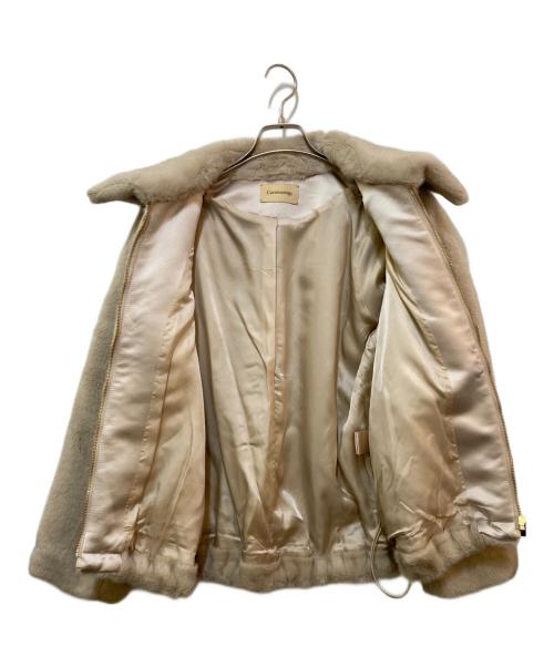 Curensology（カレンソロジー）Curensology (カレンソロジー) ミンクライクファーブルゾン　CL407142ER-00 ベージュ サイズ:Fの古着・服飾アイテム