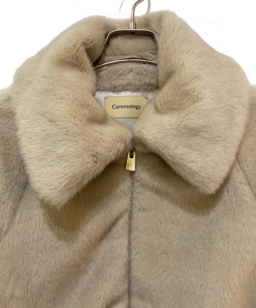 Curensology（カレンソロジー）Curensology (カレンソロジー) ミンクライクファーブルゾン　CL407142ER-00 ベージュ サイズ:Fの古着・服飾アイテム