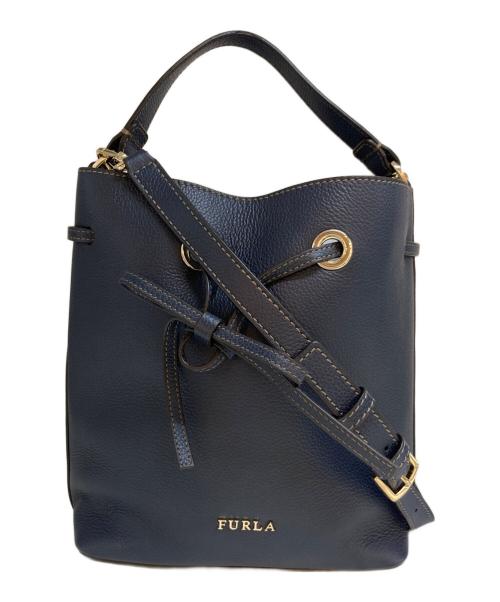 FURLA（フルラ）FURLA (フルラ) コスタンザ 2WAYバッグ ネイビーの古着・服飾アイテム