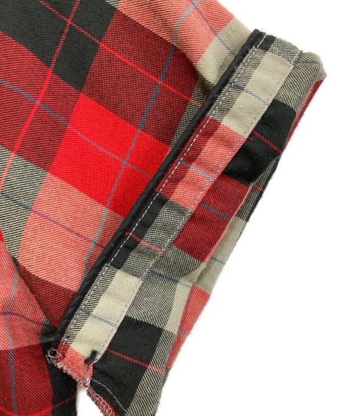 Hysteric Glamour（ヒステリックグラマー）Hysteric Glamour (ヒステリックグラマー) ハンドステッチチェックオープンカラーシャツ レッド サイズ:実寸参照の古着・服飾アイテム