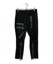 DSQUARED2（ディースクエアード）の古着「マルチジップポケットパンツ」｜ブラック