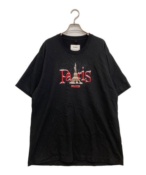doublet（ダブレット）doublet (ダブレット) snow in paris t-shirt ブラック サイズ:Lの古着・服飾アイテム