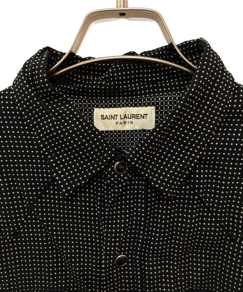 Saint Laurent Paris（サンローランパリ）Saint Laurent Paris (サンローランパリ) ウエスタン総柄シャツ ブラック サイズ:XSの古着・服飾アイテム