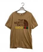 THE NORTH FACE×GUCCIザ ノース フェイス×グッチ）の古着「プリントTシャツ」｜ベージュ