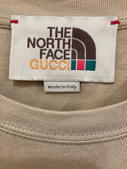 THE NORTH FACE（ザ ノース フェイス）THE NORTH FACE (ザ ノース フェイス) GUCCI (グッチ) プリントTシャツ ベージュ サイズ:XXSの古着・服飾アイテム