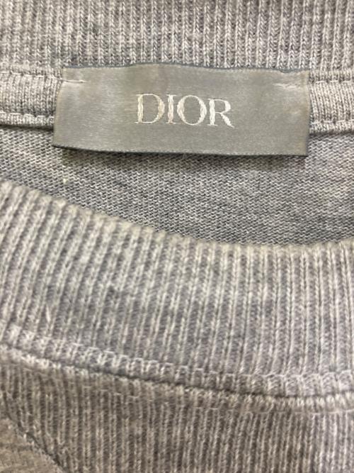 Dior（ディオール）Dior (ディオール) シグネチャーロゴクルーネックTシャツ グレー サイズ:XSの古着・服飾アイテム