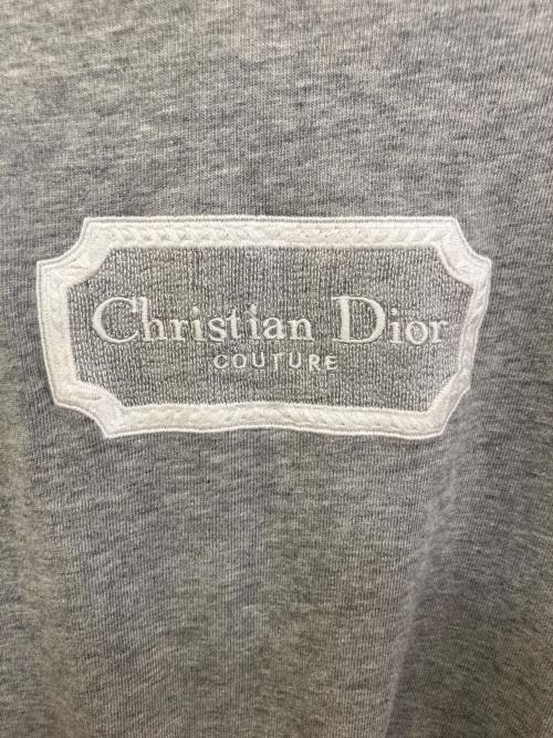 Dior（ディオール）Dior (ディオール) シグネチャーロゴクルーネックTシャツ グレー サイズ:XSの古着・服飾アイテム