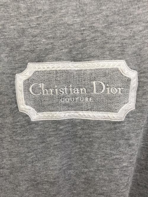 Dior（ディオール）Dior (ディオール) シグネチャーロゴクルーネックTシャツ グレー サイズ:XSの古着・服飾アイテム