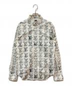 LOUIS VUITTONルイ ヴィトン）の古着「LVロゴプレイズ シャツ」｜ホワイト