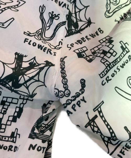 LOUIS VUITTON（ルイ ヴィトン）LOUIS VUITTON (ルイ ヴィトン) LVロゴプレイズ シャツ ホワイト サイズ:XSの古着・服飾アイテム