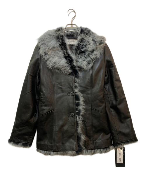 BALMAIN（バルマン）BALMAIN (バルマン) ラムレザーコート ブラック サイズ:9の古着・服飾アイテム