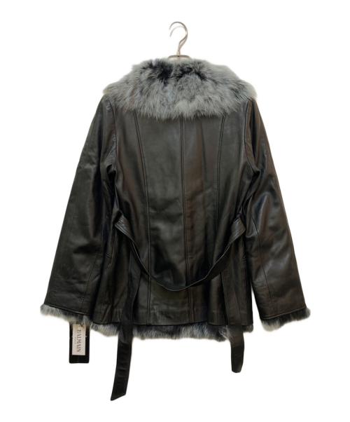 BALMAIN（バルマン）BALMAIN (バルマン) ラムレザーコート ブラック サイズ:9の古着・服飾アイテム