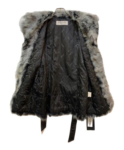 BALMAIN（バルマン）BALMAIN (バルマン) ラムレザーコート ブラック サイズ:9の古着・服飾アイテム