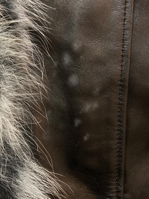 BALMAIN（バルマン）BALMAIN (バルマン) ラムレザーコート ブラック サイズ:9の古着・服飾アイテム