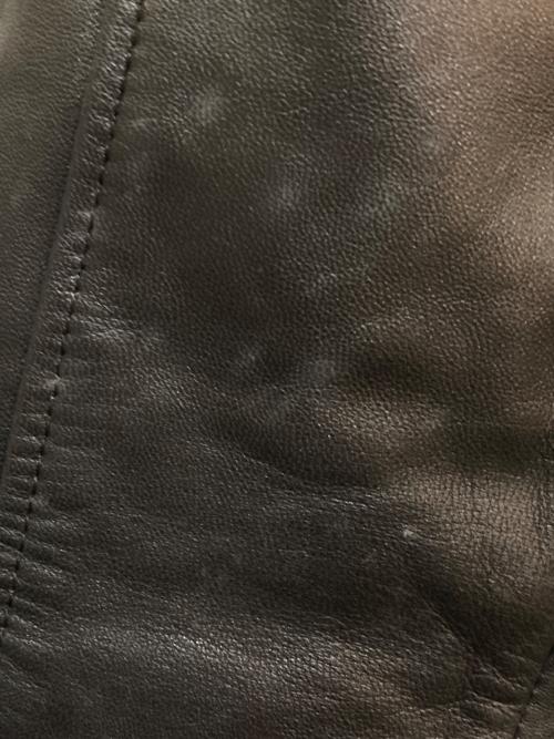 BALMAIN（バルマン）BALMAIN (バルマン) ラムレザーコート ブラック サイズ:9の古着・服飾アイテム