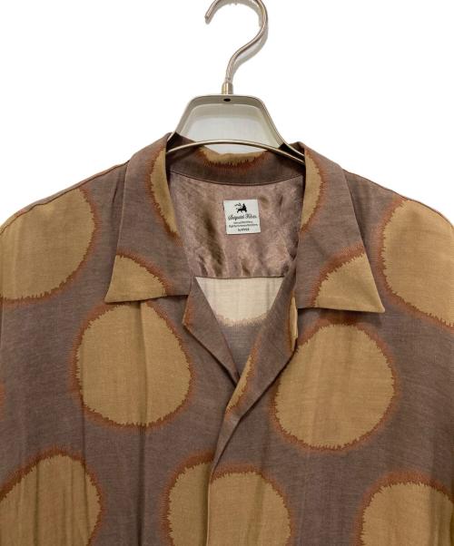 SASQUATCHfabrix.（サスクワッチファブリックス）SASQUATCHfabrix. (サスクワッチファブリックス) SUN DOTS OPEN COLLAR L/S SHIRT ベージュ サイズ:Lの古着・服飾アイテム