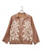 SASQUATCHfabrix.サスクワッチファブリックス）の古着「シルクスキッパーシャツ」｜ピンク