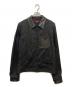 ALEXANDER McQUEEN（アレキサンダーマックイーン）の古着「レザー切替ジップアップジャケット　427621 QHZ94」｜ブラック