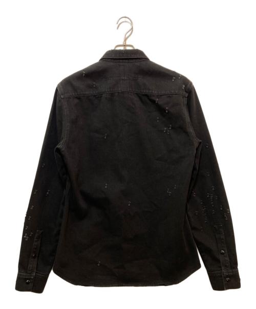 GIVENCHY（ジバンシィ）GIVENCHY (ジバンシィ) クラッシュデニムジャケット　16S0909471 ブラック サイズ:Mの古着・服飾アイテム