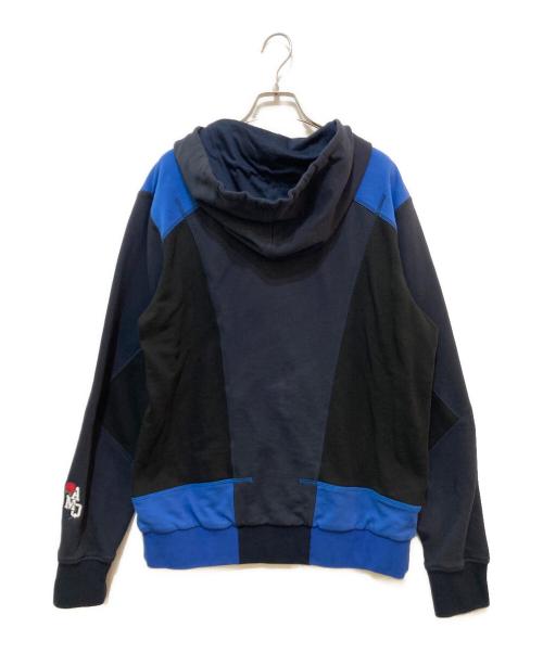 ALEXANDER McQUEEN（アレキサンダーマックイーン）ALEXANDER McQUEEN (アレキサンダーマックイーン) デザインジップパーカー　516694 QLX43 ネイビー サイズ:Lの古着・服飾アイテム