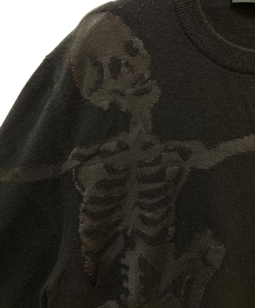 ALEXANDER McQUEEN（アレキサンダーマックイーン）ALEXANDER McQUEEN (アレキサンダーマックイーン) ウールスカルニット　506994 Q1WJH ブラック サイズ:Mの古着・服飾アイテム