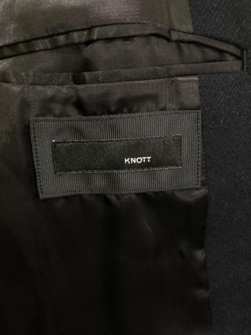 KNOTT（ノット）KNOTT (ノット) ウールナイロンチェスターコート ネイビー サイズ:1の古着・服飾アイテム