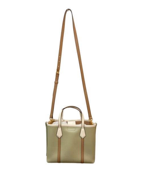 TORY BURCH（トリーバーチ）TORY BURCH (トリーバーチ) カラーブロックスモールトート グリーンの古着・服飾アイテム