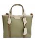 TORY BURCH（トリーバーチ）の古着「カラーブロックスモールトート」｜グリーン