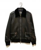FATエフエーティー）の古着「シープスキンボンバージャケット　F30921-JK16-AB」｜ブラック