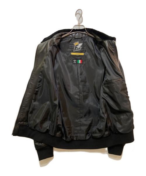 FAT（エフエーティー）FAT (エフエーティー) シープスキンボンバージャケット　F30921-JK16-AB ブラック サイズ:FATの古着・服飾アイテム