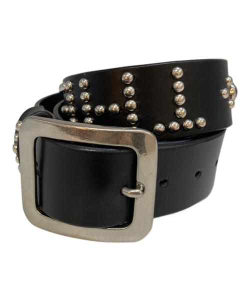 THE CRIMIE（ザ クライミー）THE CRIMIE (ザ クライミー) CR レタード スタッズ ベルト ブラックの古着・服飾アイテム