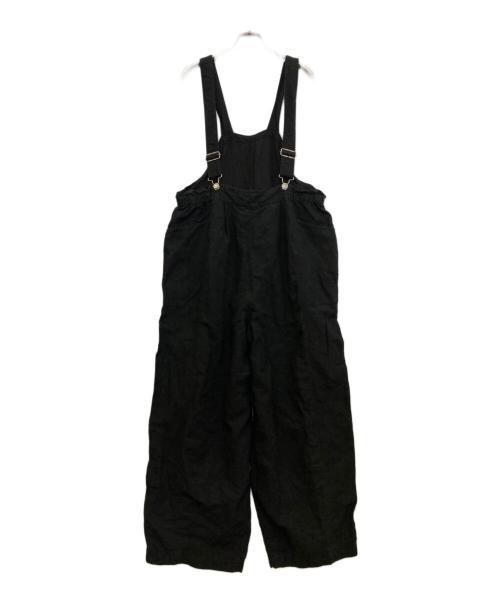 nest Robe（ネストローブ）nest Robe (ネストローブ) リネンオールインワン ブラック サイズ:FREEの古着・服飾アイテム