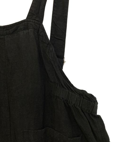 nest Robe（ネストローブ）nest Robe (ネストローブ) リネンオールインワン ブラック サイズ:FREEの古着・服飾アイテム