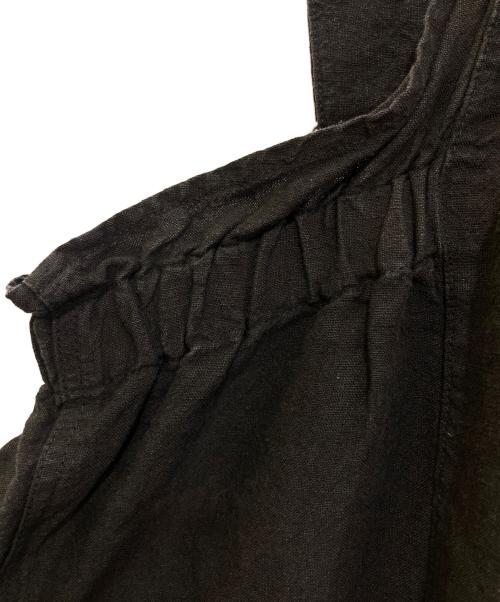 nest Robe（ネストローブ）nest Robe (ネストローブ) リネンオールインワン ブラック サイズ:FREEの古着・服飾アイテム