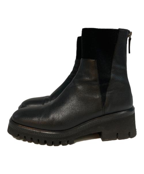 HOMERS（ホーマーズ）HOMERS (ホーマーズ) サイドゴアブーツ ブラック サイズ:37 1/2の古着・服飾アイテム